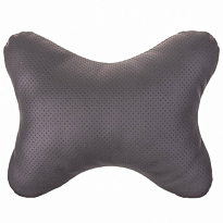 Подушка на подголовник SKYWAY кожа иск. Серая